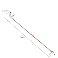 ไม้จับงู1.5 เมตร ที่จับงูของแท้ ที่จับงู ไม้จับงูแบบคีบ ไม้จับงู 2 เมตร อุปกรณ์จับงู ที่จับงู2เมตร s