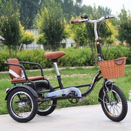 K2PE People love itYashdi New Elderly Tricycle Rickshaw Pedal Scooter Double Car Adult Pedal Fitness Bicycle CargoQualit