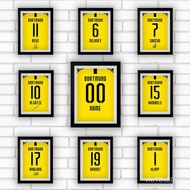 Photo Frames Photo Frame Photo Solid Wood Decorative Painting Football Fans DortmundbvbJersey Signat