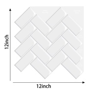 TARA PEEL & STICK VINYL WALL STICKER 30.5X30.5CM HERRINGBONE