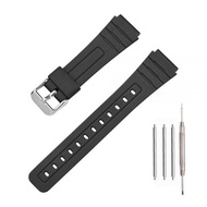 TPU Watch Strap Compatible for Casio F-91W/F-84/F-94/F-105/F-108/A-158/A-168 Men\'s and Women\'s 18m