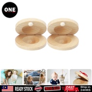 Castanets Children Instruments Wooden Music Toys Kids Entertainment Props Percussion Instrument