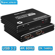 Navceker 4K 60FPS HDMI Video Capture Card USB C 3.2 Grabber Live Streaming 2K 120Fps Game Recording 