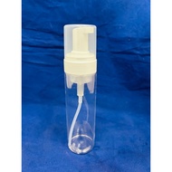 200ml PET foam round bottle transparent cylinder