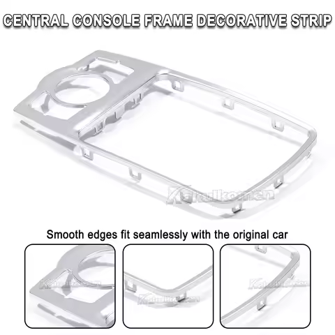 4F0864260 Front MMI Console Frame Silver Chrome Trim Cover For Audi A6 C6 2005-2012