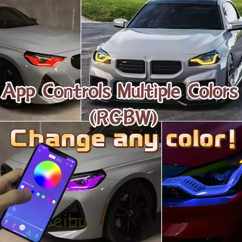 RGBW Yellow Angel Eyes DRL LED Boards RGB Modules 63115A3DC93 For 2022-2024 BMW 2 Series G87 G42 M2 