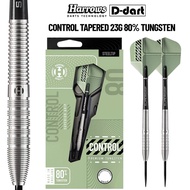 HARROWS STEEL TIP DARTS - 23G CONTROL TAPERED 80% TUNGSTEN STEEL TIP DART