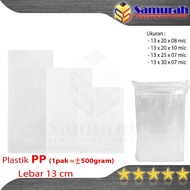 Thick Clear PP Plastic Bag Width 13 x 20 cm x 08 Mic Transparent Plastic/ 13 x 25 - 13 x 30 x 07 Mic