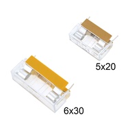 5*20mm 6*30mm glass fuse holder transparent holder with transparent cover fuse blocks 5x20mm 6x30mm 