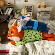 Crazy Disney Zootopia Judy Nick Plush Doll Lying Down Doll Gift Judy Pillow