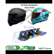 KBR TT Course Helmet Visor Glass KBR TT Course iridium Blue Red Silver Helmet Visor