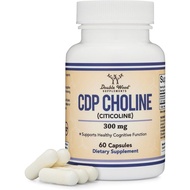 CDP Choline () Supplement, Pharmaceutical Grade, Third Party Tested (60 Capsules 300mg)