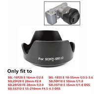 SH112 Lens Hood Replace ALC-SH112 for Sony E SEL-1855 18-55mm f3.5-5.6 SEL-16F28