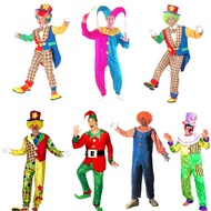 Performance Clown Props Costume Clothes Masquerade Magician Dovetail Clown Costume Dress Up Clown Cl