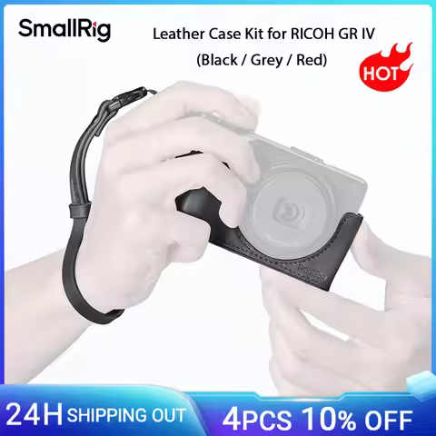 SmallRig GR IV Half Case, Camera Leather Case Kit for RICOH GR IV / GR III / GR IIIx / GR III HDF / 