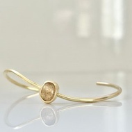 真鍮バングル〜Rutile Quartz〜