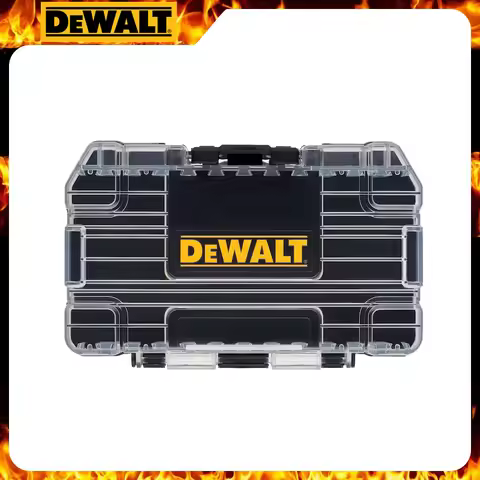 DEWALT TSTAK Tough Case Black Medium Stackable Removable Dustproof Drill Bits Accessories 148*85*40m