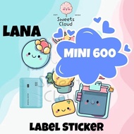 MINI 600 Cartoon Fruit Stickers 2.5cm - 8.5cm DISPOSABLE Labels Stationery 600 pcs LANA