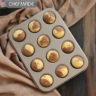 [CHEFMADE.os] 12cups/20cups Non-stick Mini Muffin Pan Muffin Baking Pan & Cupcake Tray Mini Muffin C