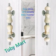Gagang pintu Marmer Handle pintu rumah 31cm - Pegangan pintu rumah batu marmer