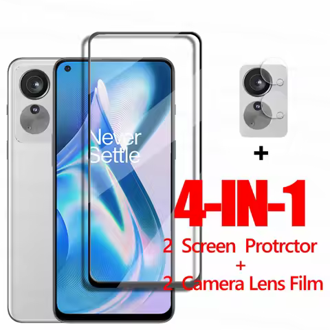 Full Glue Glass For OnePlus Nord 2T Screen Protector Glass OnePlus Nord 2T 2 5G Tempered Glass Phone