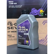S-OIL SEVEN RIDER 7 4T 10W-40 Engine OIL Size 0.8L