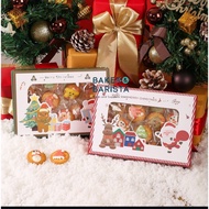 Xmas Box White Window Random 18.5x13x5cm Christmas Cake Box Hampers Cake Cookies Christmas Goodie Ba