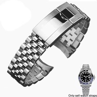 20mm 21mm 904L Stainless Steel Watchband For Rolex GMT Master II Wrist Watch Band Bracelet For Jubil