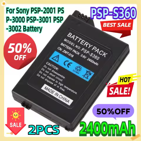 For Sony PSP-2001 PSP-3000 PSP-3001 PSP-3002 Battery 2pcs