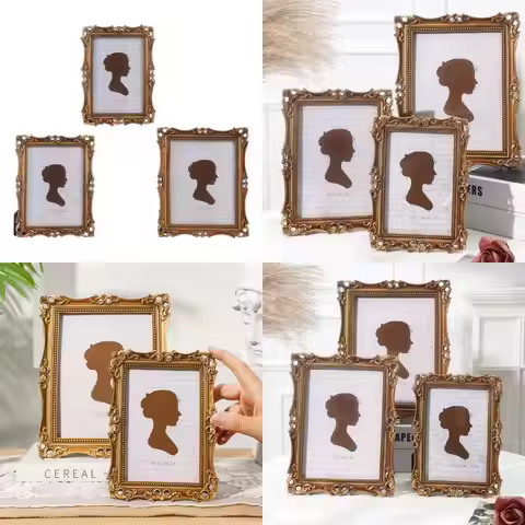 Retro Picture Frame,Antique Ornate Photo Frame Old Fashioned Photo Gallery Art