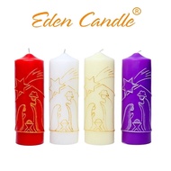 Scented CANDLE, Catholic CANDLE D6H20 EDEN CANDLE EDC7800, CANDLE burns 60 hours, made from paraffin