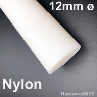 Nylon Rod Ivory White Color 12mm Diameter