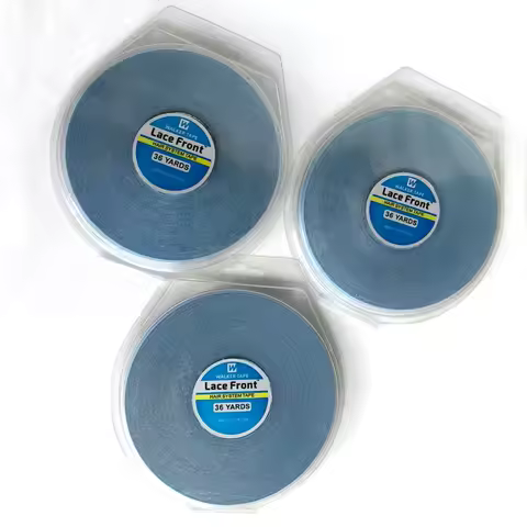 36YARDS Hair SystemsTape For Lace Front Blue Double Sided Wig Tape For Hair Extensions Adhesive Tape