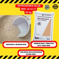 Baja Penggalak Bunga & Buah Nitrophoska Blue 50kg NPK 12-12-17+TE  Big Order Delivery KL Selangor