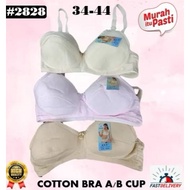 Baju Dalam Cotton Cup Penuh Full Cup 34-44 Murah 2 Cangkuk A/B Cup #2828