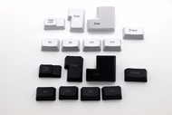 【Worth-Buy】 Oem Profile White Black Thick Pbt Blank Printed Special Keycap Set For Mx Switches 1.75 Shift