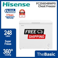 FREE SHIPPING HISENSE 8-in-1 Super Freeze 248L Chest Freezer (FC256D4BWPS , FC256)