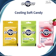 ECLIPSE Cooling Soft Candy 45g Lychee, Lemon Mint, Green Grape Chewy Candy