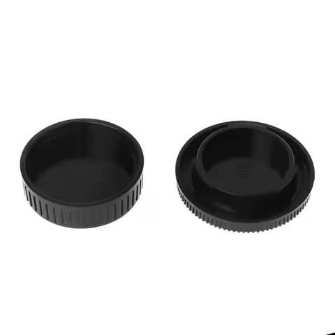 Rear Lens Body Cap Camera Cover Set Dust Screw Mount Protection Plastic Black Replacement for Minolt