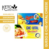 QuesO & Che-Vital Quickmelt Cheese 200g-500g (KETO APPROVED)