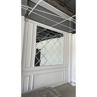 Large Diamond Mirror Wainscoting Design/Mirror Wall/Wall Deco