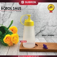 SUBRON Botol Saus 300ml Sambal Tomat Kecap Minyak Mayones Plastik Warna Sauce Ketchup