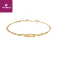 HABIB 585/14K Yellow, White and Rose Gold Bracelet 714-BRCAL3F C01-L(Y)