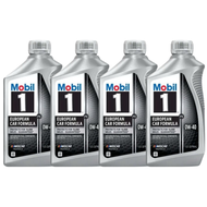 Thùng 6 Chai Dầu Nhớt Tổng Hợp Toàn Phần Ô-Tô MOBIL 1 European Car Formula 0W40 946ml Nhập Khẩu USA
