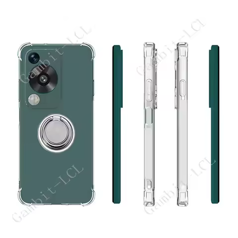 For Huawei Nova Y72S Y72 NovaY72 MGA-LX3 GFY-LX1 GFY-LX1 Back Ring Holder Bracket Phone Cover TPU So