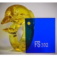 3mm translucent blue - D40 x W60cm (D40 bent down to 10cm)