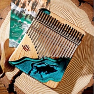 [Genuine] Hluru Resin Kalimba 21 Keys Dolphin, Elephant Shape - Organic Glass Acrylic