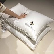 Low Pillow Hotel Pillow Core Fiber Pillow Star Grade Cotton Neck Pillow Single Double Hotel Soy Brea