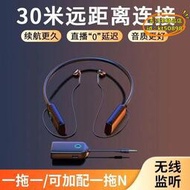 【優選】k32音效卡無線監聽耳機2.4g 音效卡耳返 主播掛脖式監聽耳機
