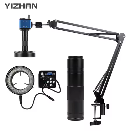 YIZHAN HDMI VGA Digital Microscope 1080P 60FPS Microscope Camera C-Mount Lens Industrial Microscope 